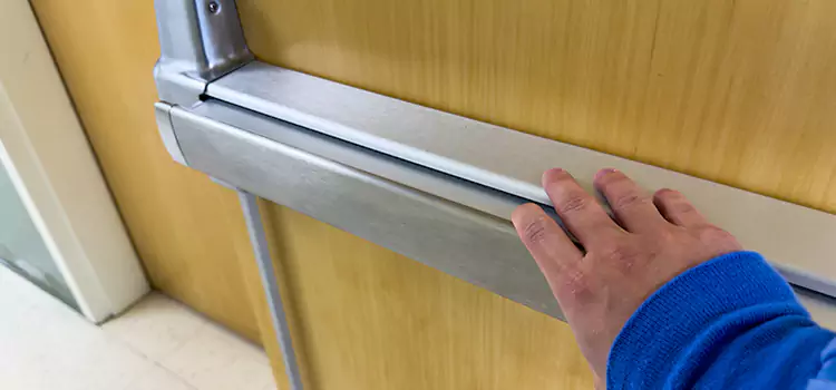 Installing a Push Bar on a Door Flagstaff